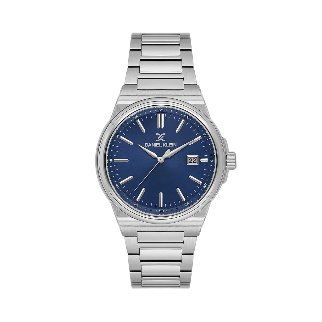 Daniel Klein Premium Silver Stainless Steel Watch for Men DK.1.14194-3