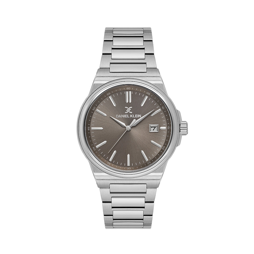 Daniel Klein Premium Silver Stainless Steel Watch for Men DK.1.14194-4