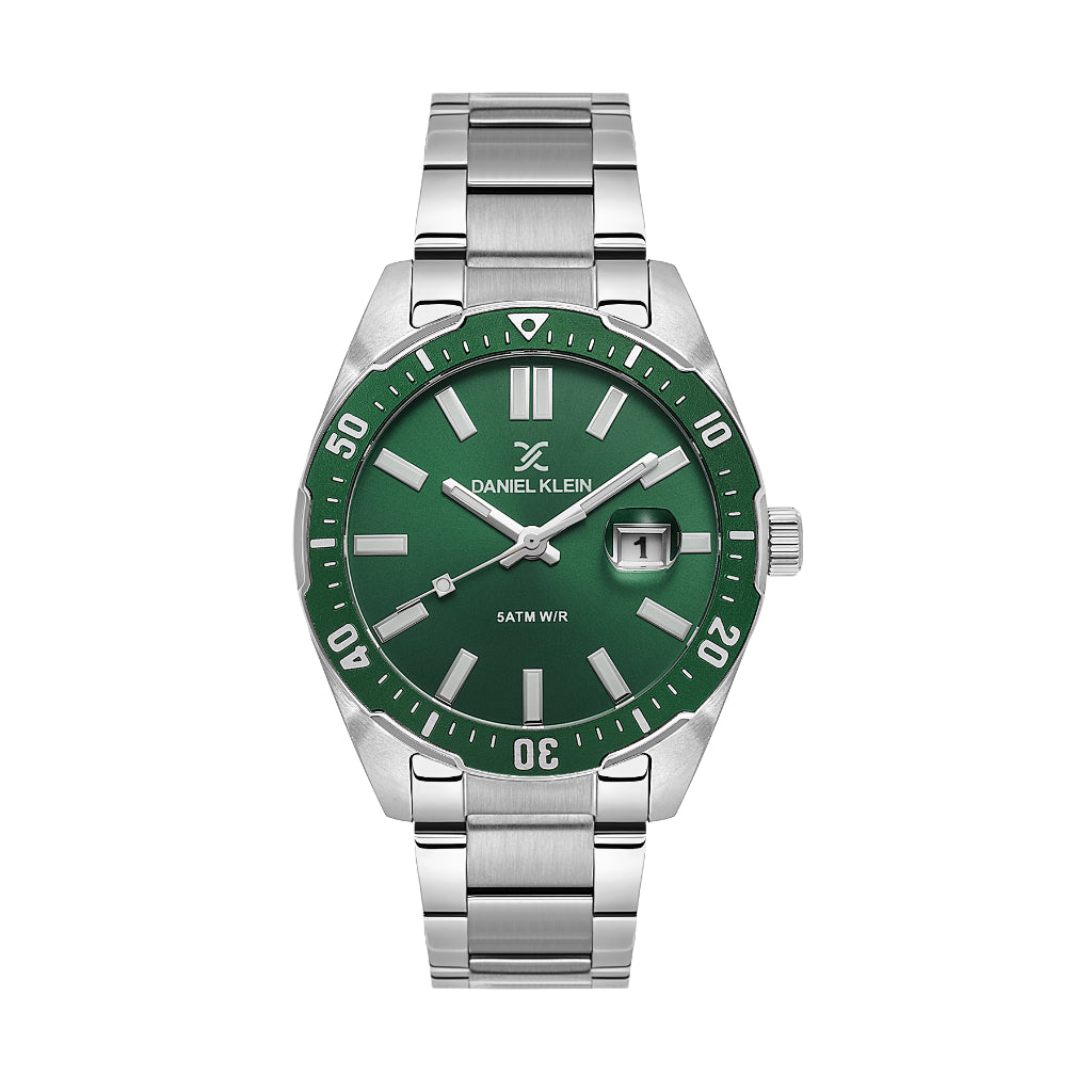 Daniel Klein Premium Silver Stainless Steel Watch for Men DK.1.14195-3