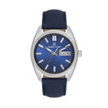 Daniel Klein Premium Dark Blue Leather Watch for Men DK.1.14196-3