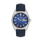 Daniel Klein Premium Dark Blue Leather Watch for Men DK.1.14196-3