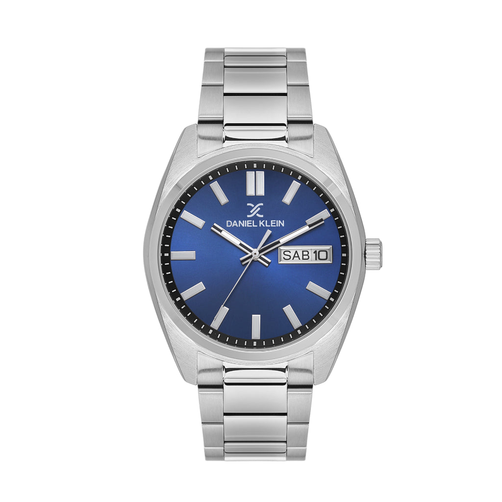 Daniel Klein Premium Silver Stainless Steel Watch for Men DK.1.14197-3