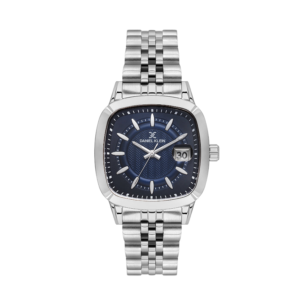 Daniel Klein Premium Silver Stainless Steel Watch for Men DK.1.14198-2