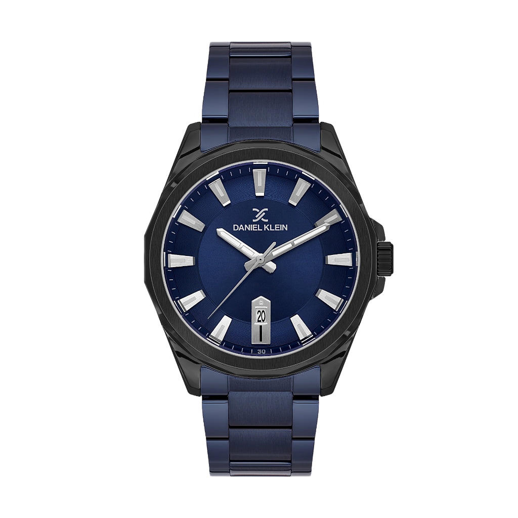 Daniel Klein Premium Dark Blue Stainless Steel Watch for Men DK.1.14199-5