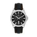 Daniel Klein Premium Dark Brown/ Black Leather/ Nylon Watch for Men DK.1.14200-2