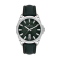 Daniel Klein Premium Dark Brown/Dark Green Leather/ Nylon Watch for Men DK.1.14200-3