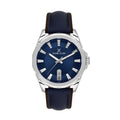 Daniel Klein Premium Dark Brown/ Dark Blue Leather/ Nylon Watch for Men DK.1.14200-4