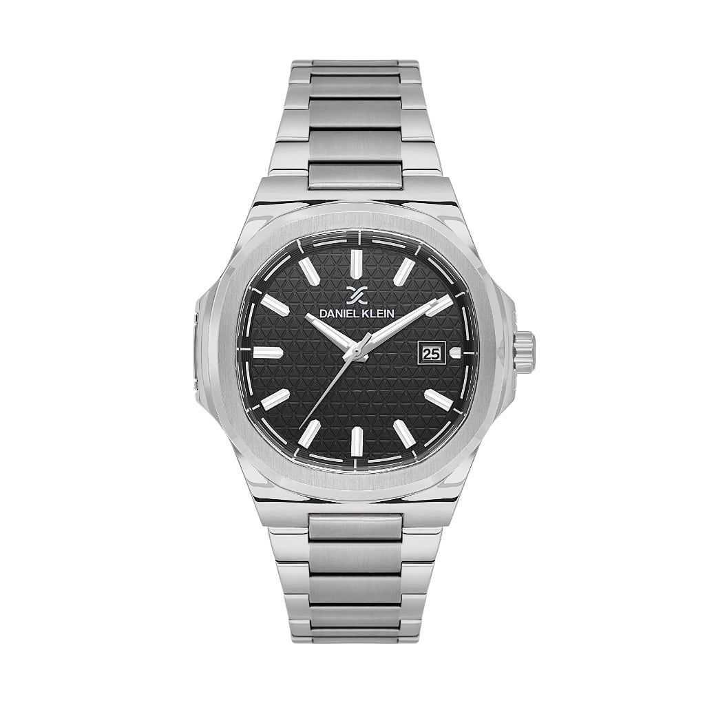 Daniel Klein Premium Silver Stainless Steel Watch for Men DK.1.14201-2