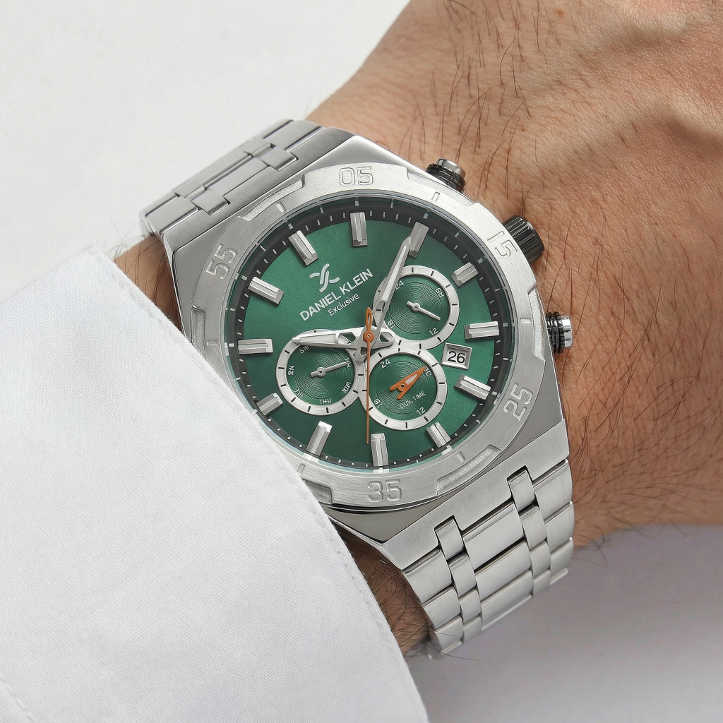 Daniel Klein Exclusive Silver Stainless Steel Watch for Men DK.1.14207-3