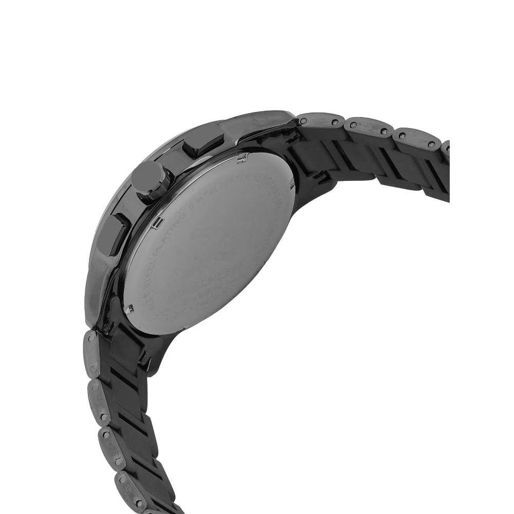 Daniel Klein Exclusive Black Stainless Steel Watch for Men DK.1.14208-5