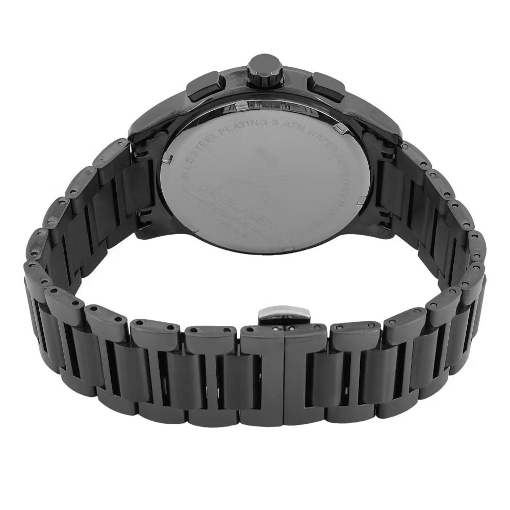 Daniel Klein Exclusive Black Stainless Steel Watch for Men DK.1.14208-5