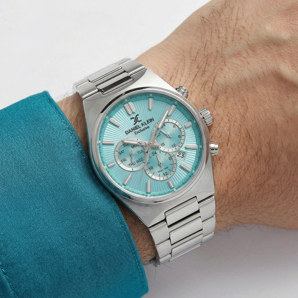 Daniel Klein Exclusive Silver Stainless Steel Watch for Men DK.1.14210-4