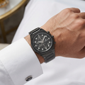 Daniel Klein Exclusive Black Stainless Steel Watch for Men DK.1.14217-5