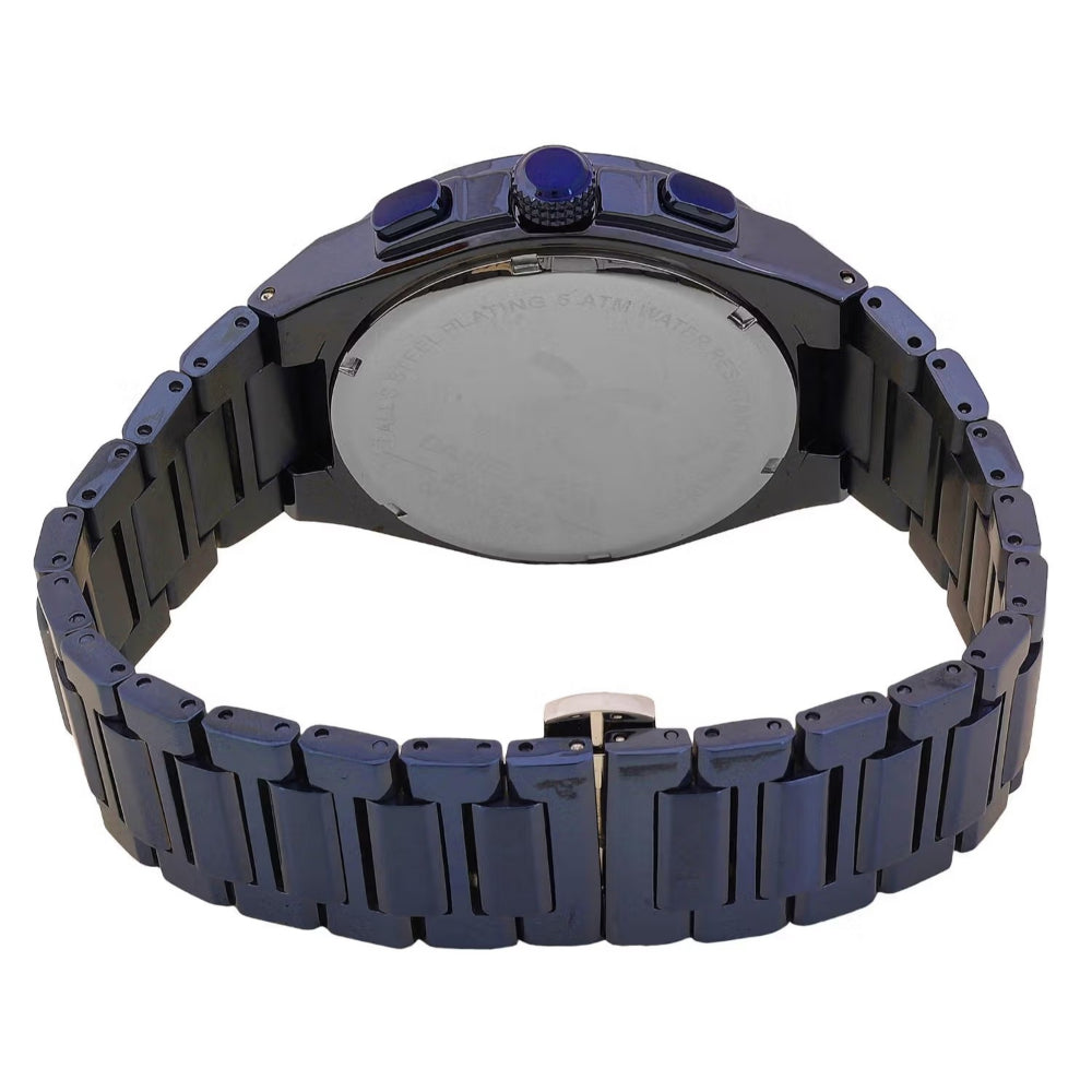 Daniel Klein Exclusive Blue Stainless Steel Watch for Men DK.1.14219-5