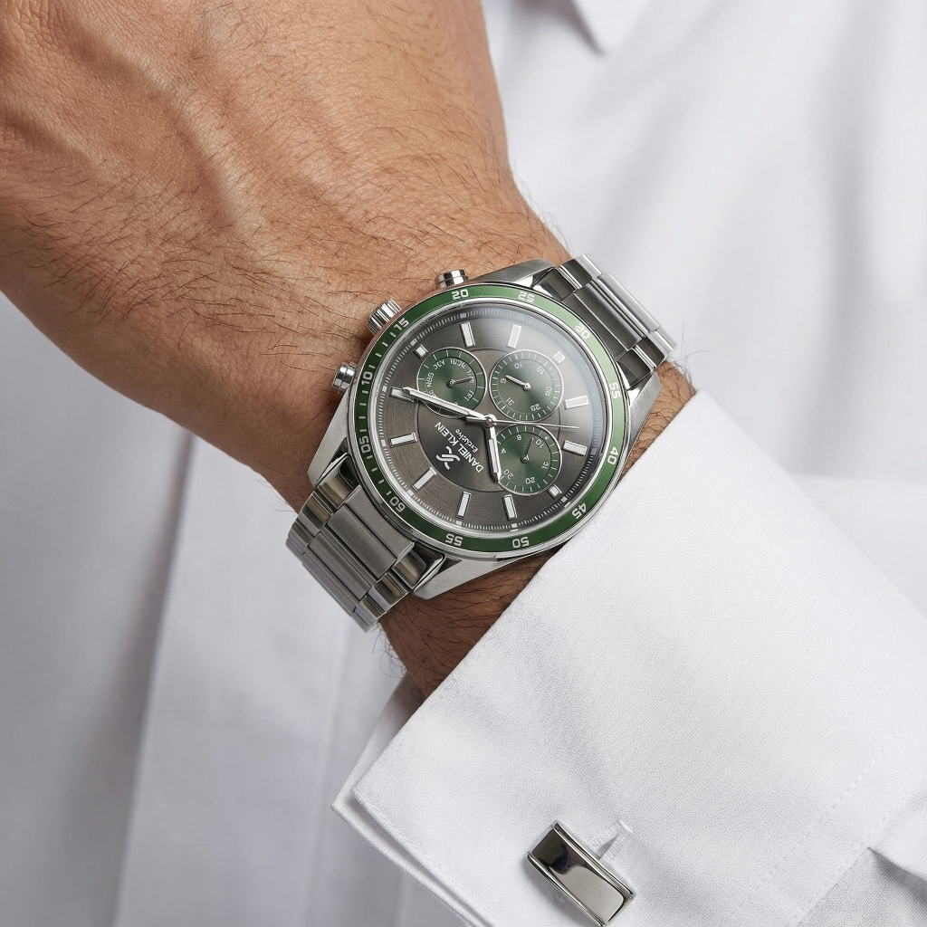 Daniel Klein Exclusive Silver Stainless Steel Watch for Men DK.1.14220-5