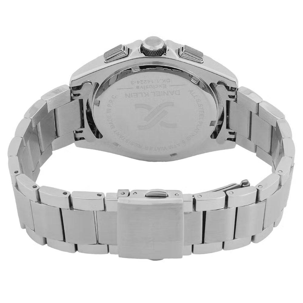 Daniel Klein Exclusive Silver Stainless Steel Watch for Men DK.1.14224-3