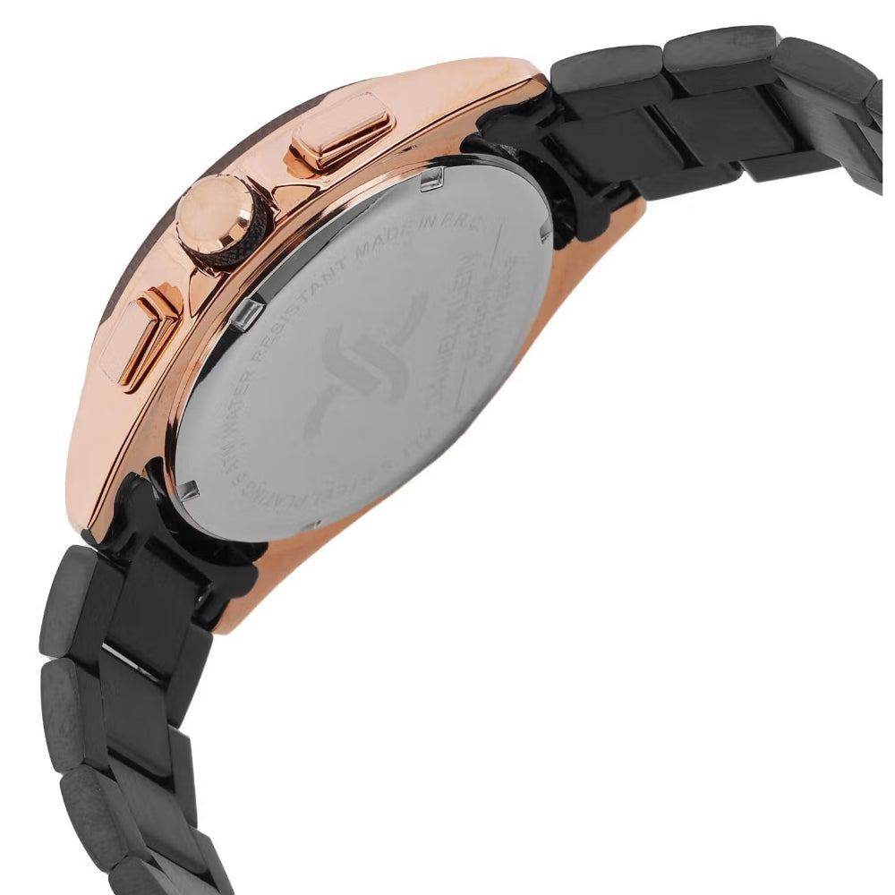 Daniel Klein Exclusive Black Stainless Steel Watch for Men DK.1.14224-5