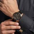 Daniel Klein Exclusive Black Stainless Steel Watch for Men DK.1.14224-5