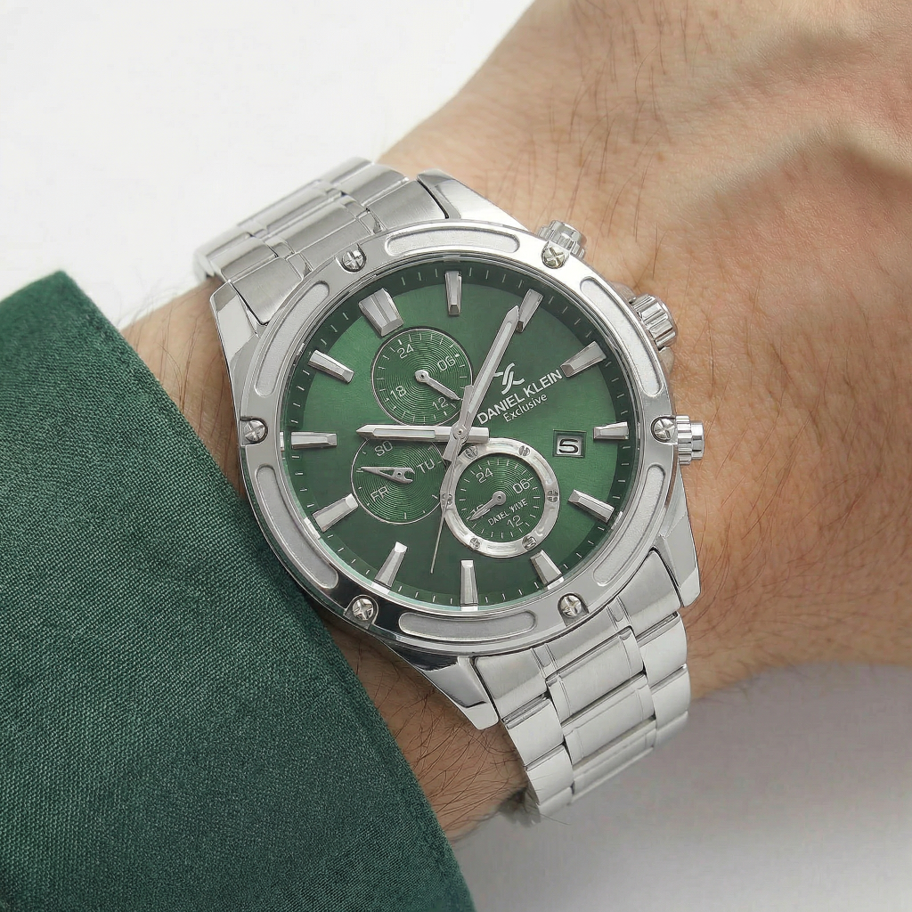 Daniel Klein Exclusive Silver Stainless Steel Watch for Men DK.1.14225-3