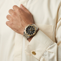 Daniel Klein Exclusive Silver and Gold Stainless Steel Watch for Men DK.1.14225-4