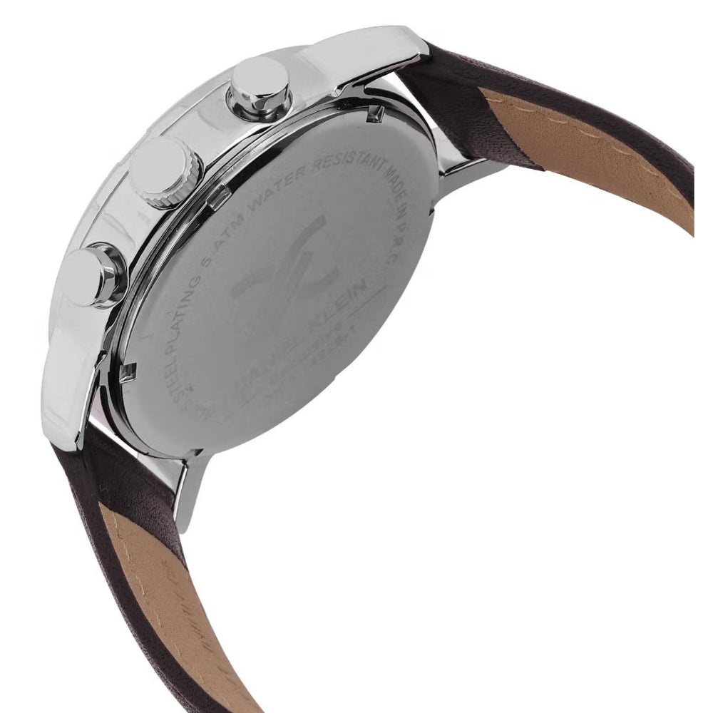 Daniel Klein Exclusive Dark Brown Leather Watch for Men DK.1.14229-1
