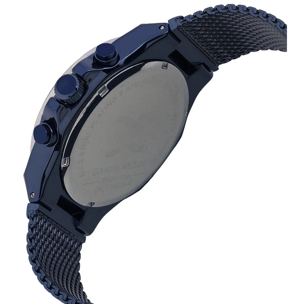 Daniel Klein Exclusive Dark Blue Mesh Band Watch for Men DK.1.14234-4