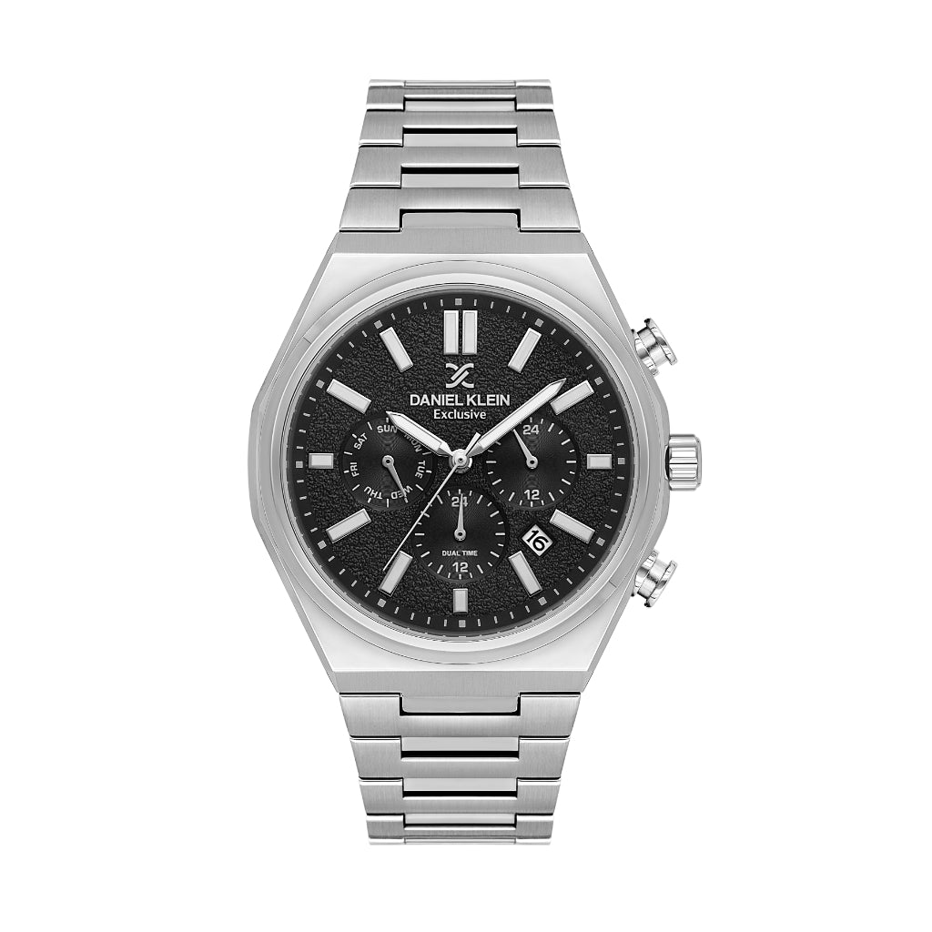 Daniel Klein Exclusive Silver Stainless Steel Watch for Men DK.1.14236-2