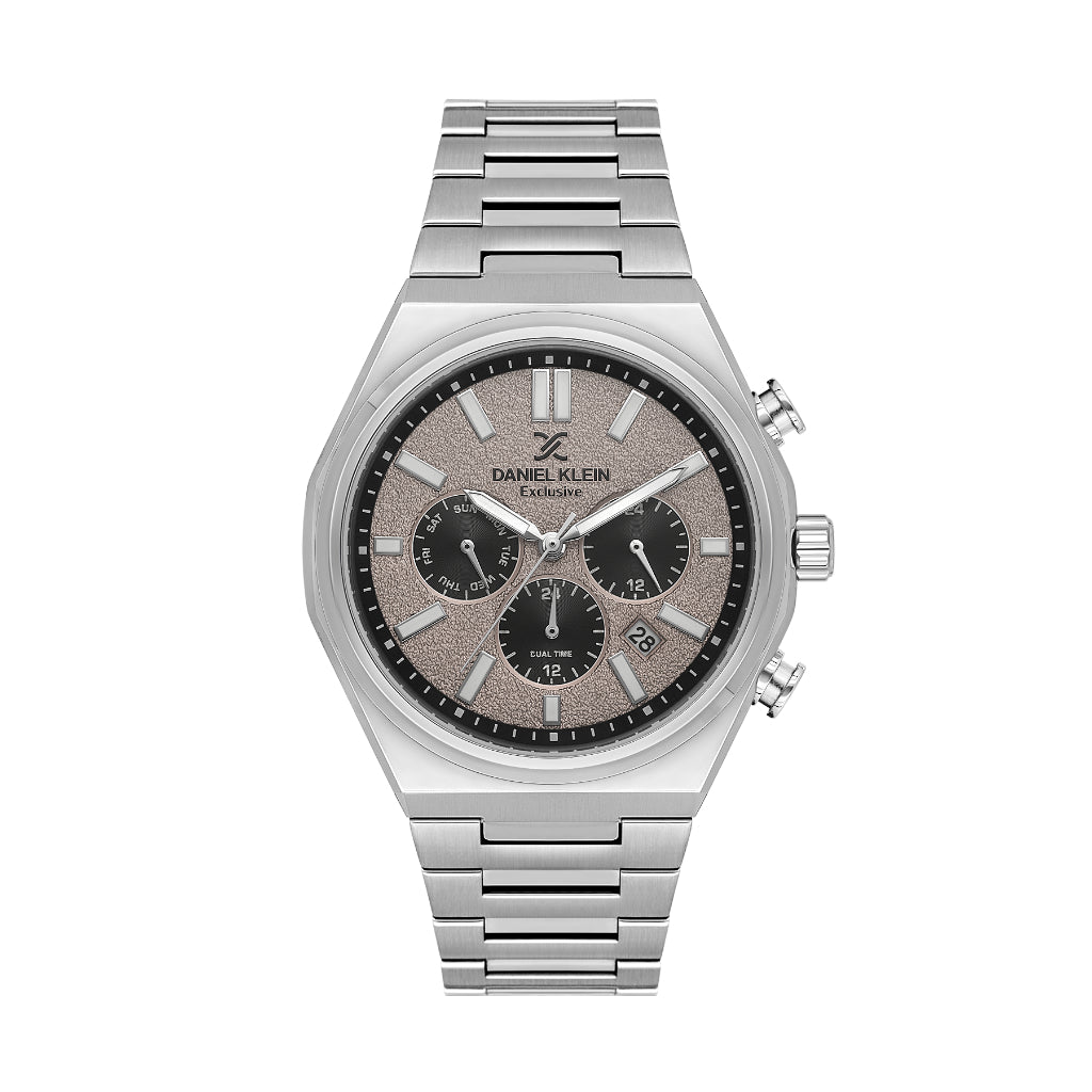Daniel Klein Exclusive Silver Stainless Steel Watch for Men DK.1.14236-6