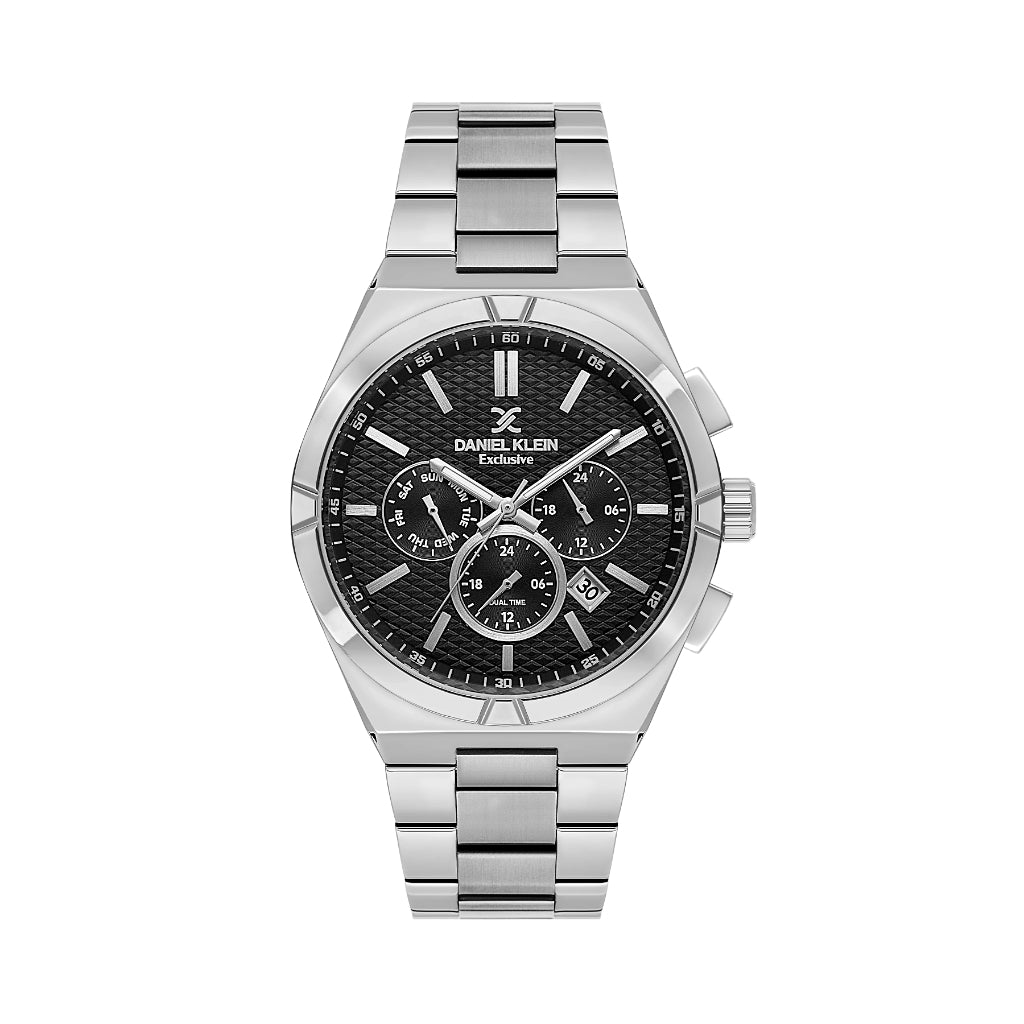Daniel Klein Exclusive Silver Stainless Steel Watch for Men DK.1.14237-2