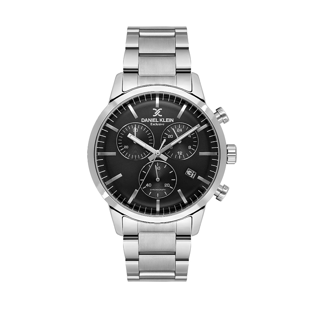 Daniel Klein Exclusive Silver Stainless Steel Watch for Men DK.1.14238-2