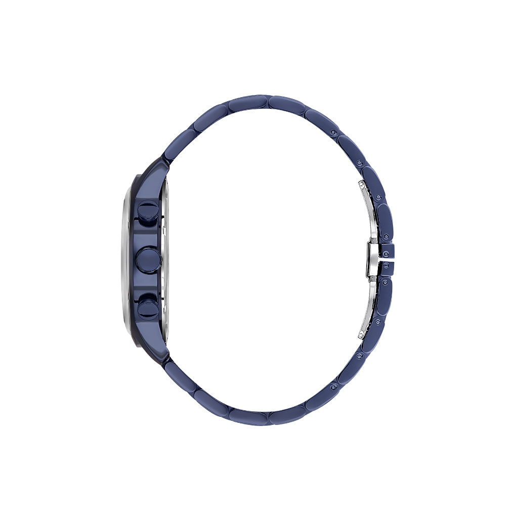 Daniel Klein Exclusive Dark Blue Stainless Steel Watch for Men DK.1.14238-5