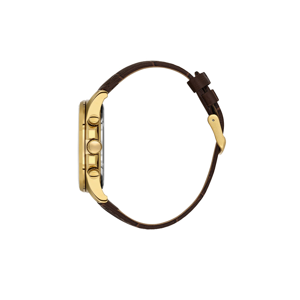 Daniel Klein Exclusive Dark Brown Leather Watch for Men DK.1.14239-4