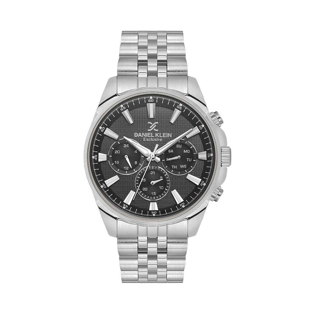 Daniel Klein Exclusive Silver Stainless Steel Watch for Men DK.1.14240-1