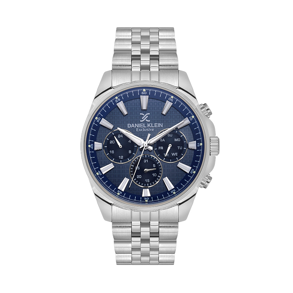 Daniel Klein Exclusive Silver Stainless Steel Watch for Men DK.1.14240-2