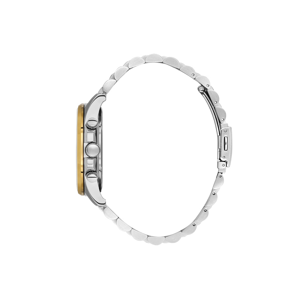 Daniel Klein Exclusive Silver and Gold Stainless Steel Watch for Men DK.1.14240-3