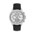 Daniel Klein Exclusive Black Leather Watch for Men DK.1.14244-1