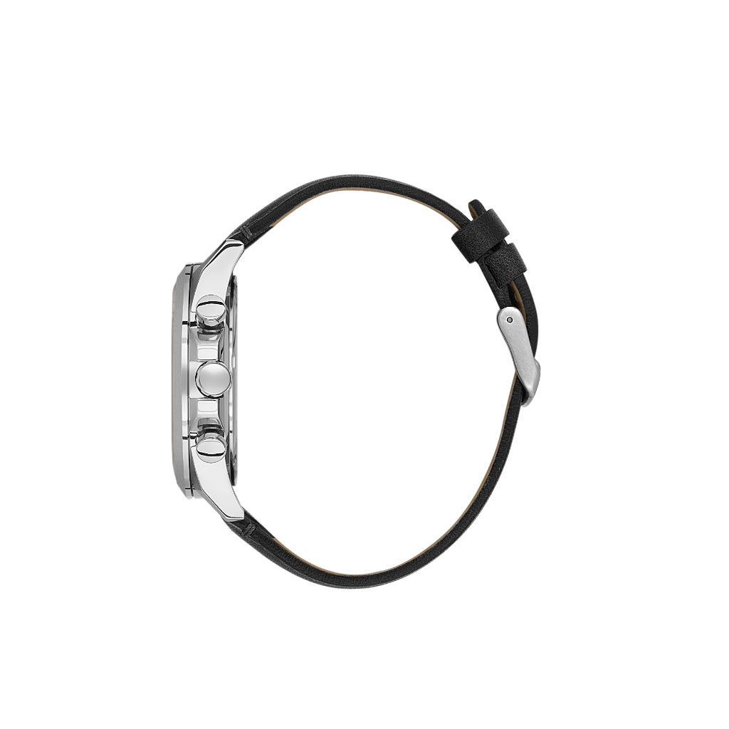 Daniel Klein Exclusive Black Leather Watch for Men DK.1.14244-1