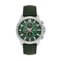 Daniel Klein Exclusive Dark Green Leather Watch for Men DK.1.14244-3
