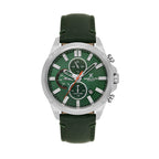 Daniel Klein Exclusive Dark Green Leather Watch for Men DK.1.14244-3