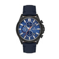 Daniel Klein Exclusive Dark Blue Leather Watch for Men DK.1.14244-4