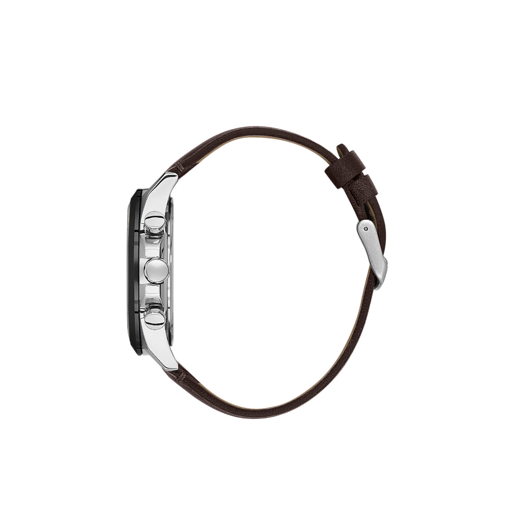 Daniel Klein Exclusive Dark Brown Leather Watch for Men DK.1.14244-5