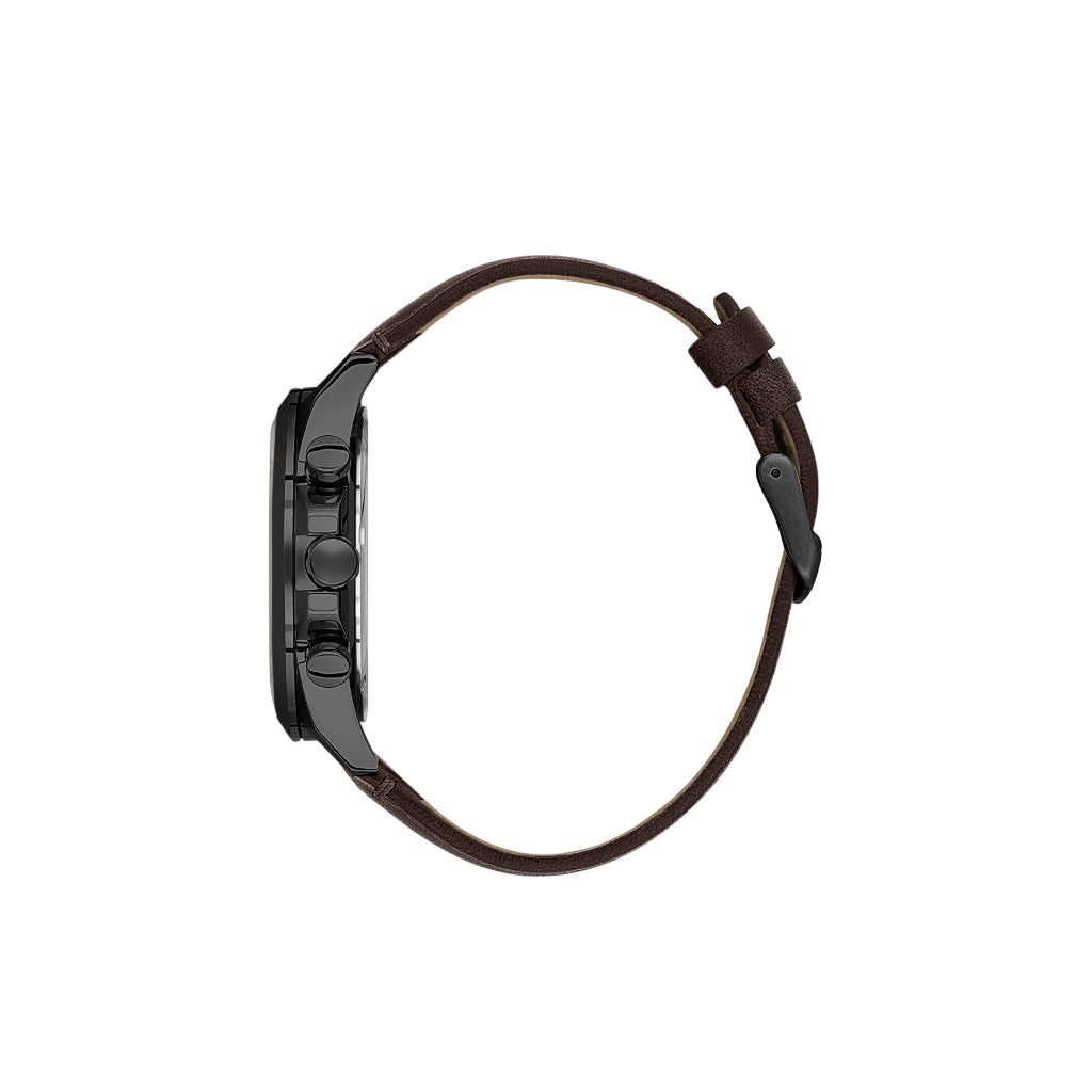 Daniel Klein Exclusive Dark Brown Leather Watch for Men DK.1.14244-6