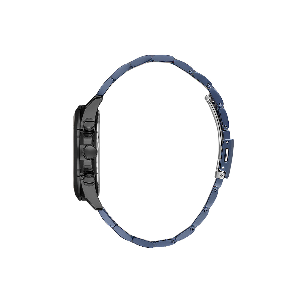 Daniel Klein Exclusive Dark Blue Stainless Steel Watch for Men DK.1.14245-4