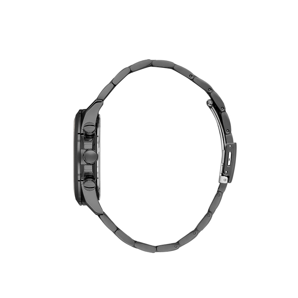 Daniel Klein Exclusive Carbon Black Stainless Steel Watch for Men DK.1.14245-5