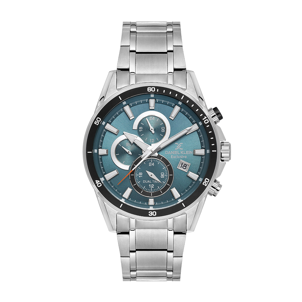 Daniel Klein Exclusive Silver Stainless Steel Watch for Men DK.1.14247-4