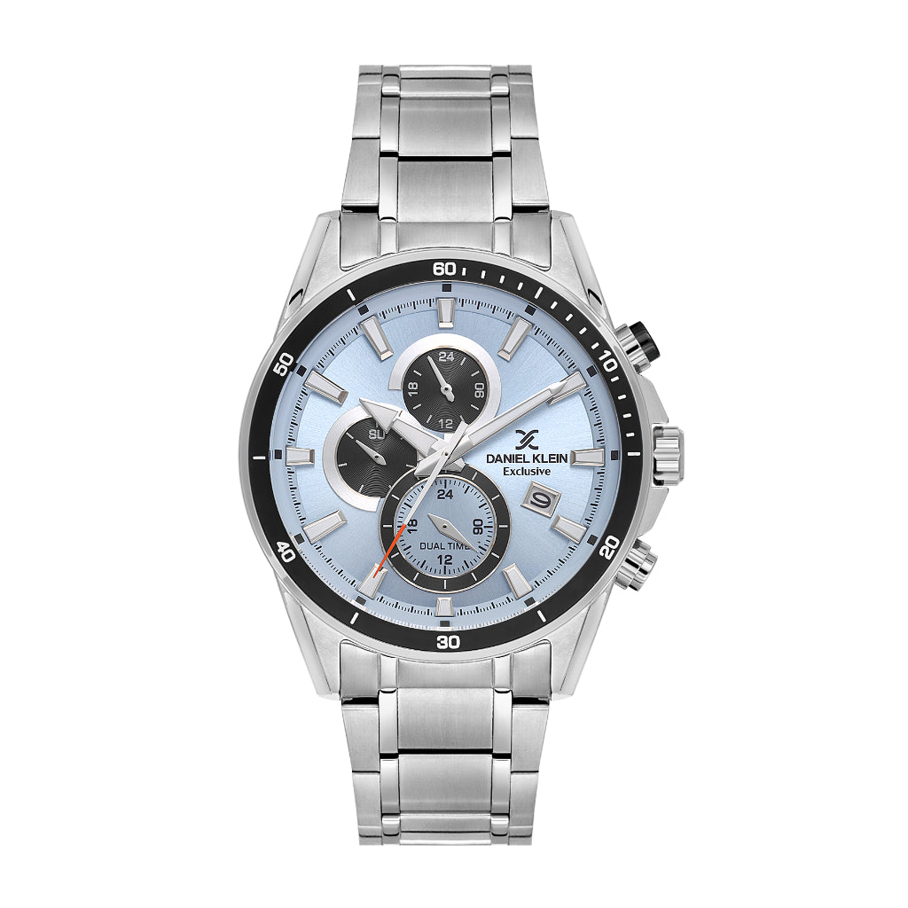 Daniel Klein Exclusive Silver Stainless Steel Watch for Men DK.1.14247-5