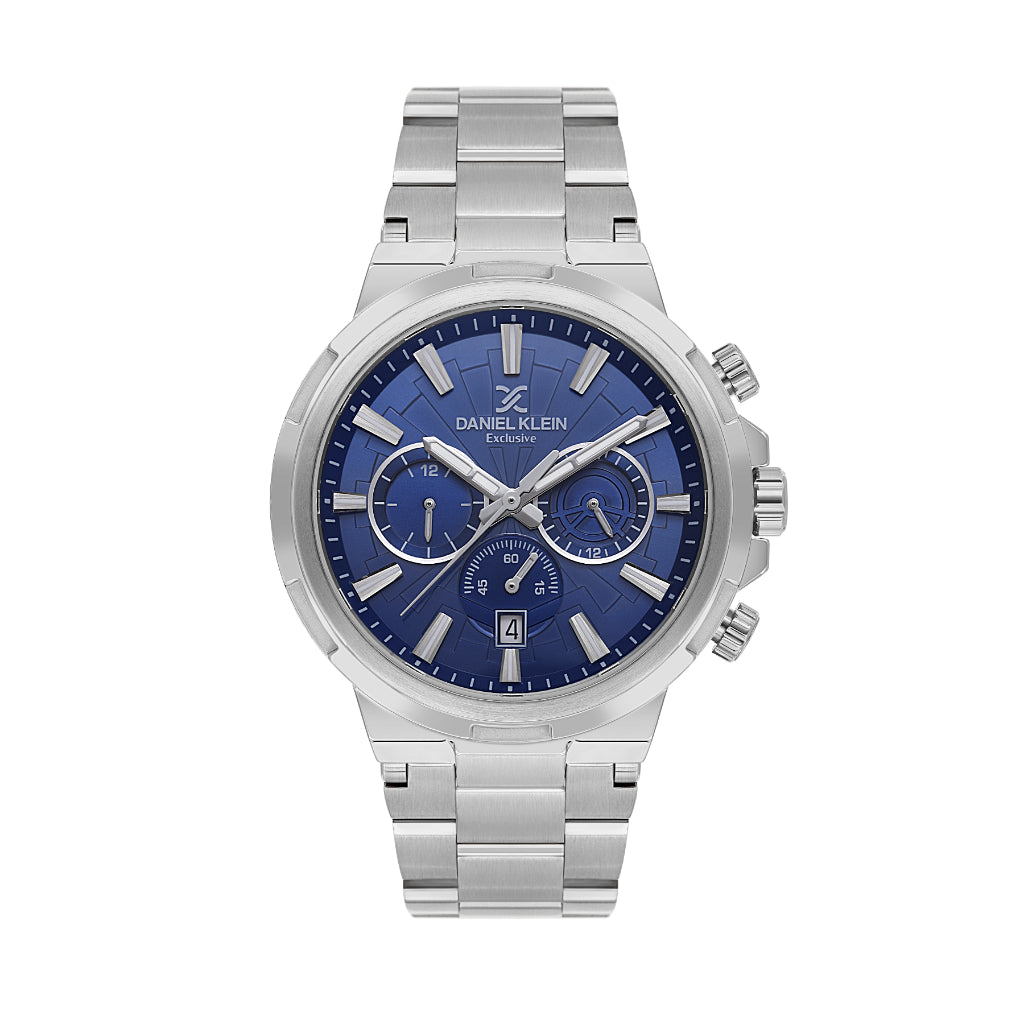 Daniel Klein Exclusive Silver Stainless Steel Watch for Men DK.1.14248-2