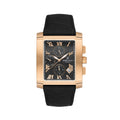 Daniel Klein Exclusive Black Leather Watch for Men DK.1.14249-4