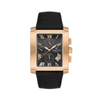 Daniel Klein Exclusive Black Leather Watch for Men DK.1.14249-4