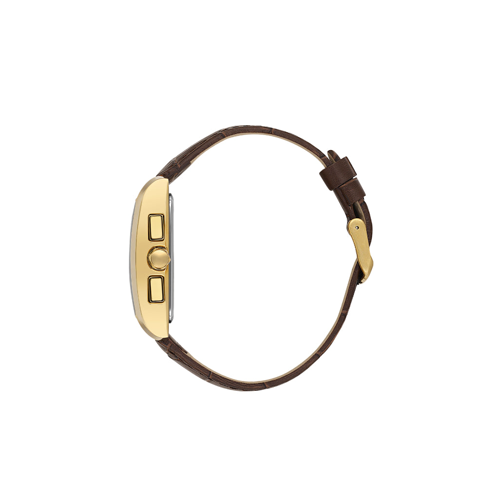 Daniel Klein Exclusive Dark Brown Leather Watch for Men DK.1.14249-5